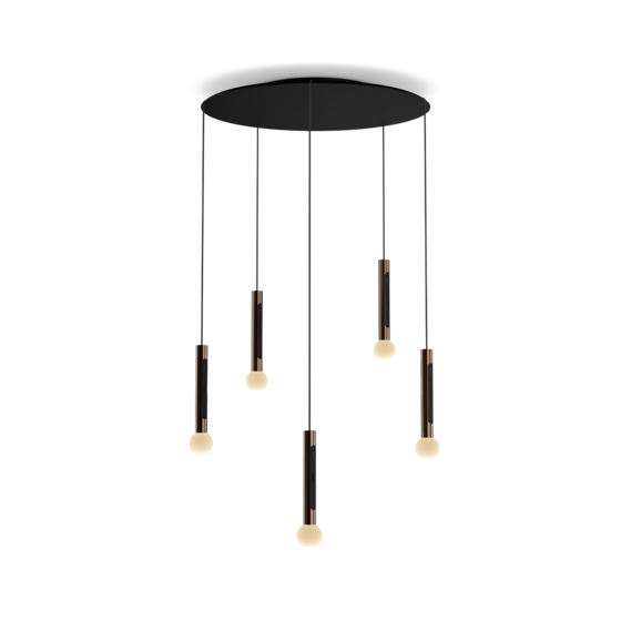 Luminaire in rose gold