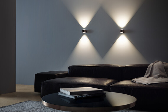 Wall spotlight with light effect